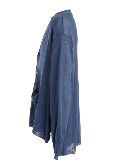 LINEN BIG CARDIGAN