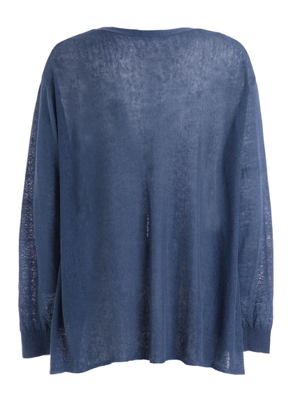 LINEN BIG CARDIGAN