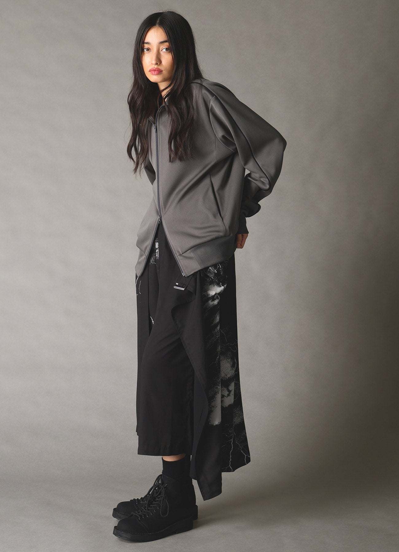 CROW PATTERN WRAP PANTS – THE SHOP YOHJI YAMAMOTO