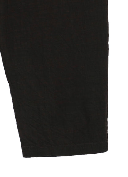 COTTON WOOL FLAX BROAD POCKET SLIM PANTS