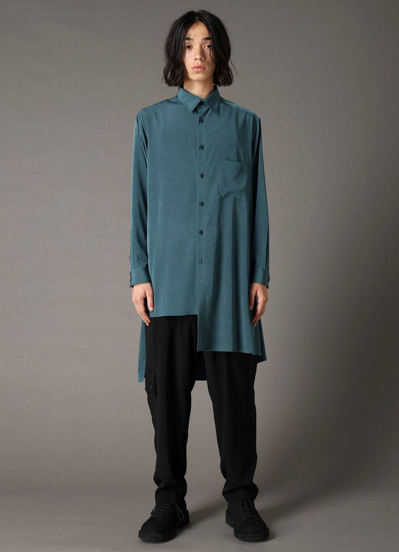 CREPE de CHINE POCKET SLIM PANTS