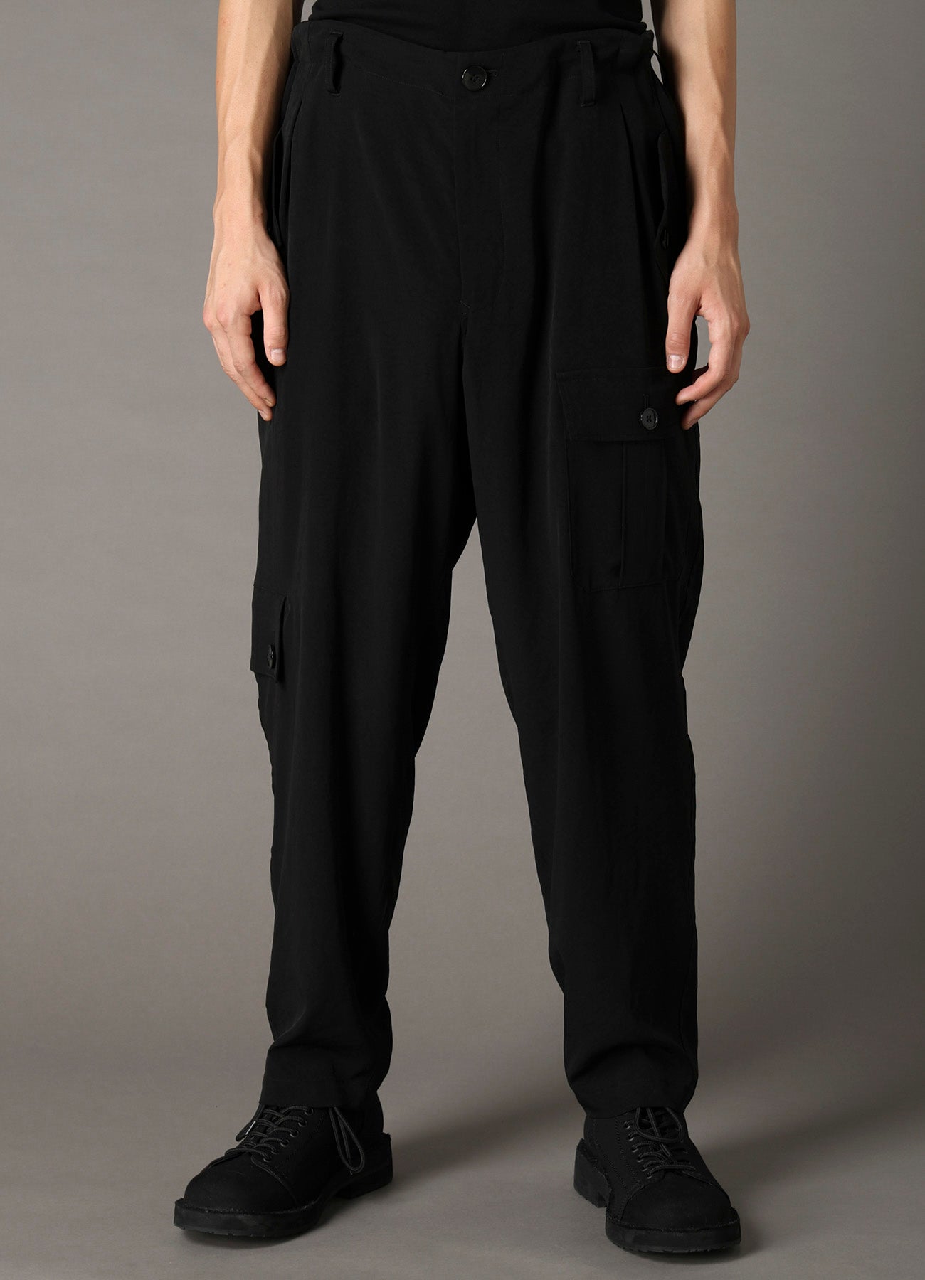 CREPE de CHINE POCKET SLIM PANTS