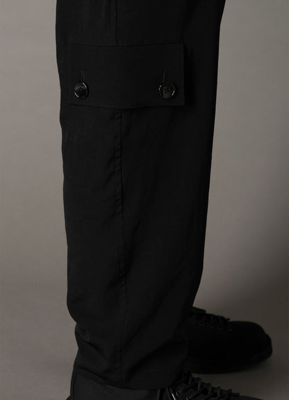 CREPE de CHINE POCKET SLIM PANTS