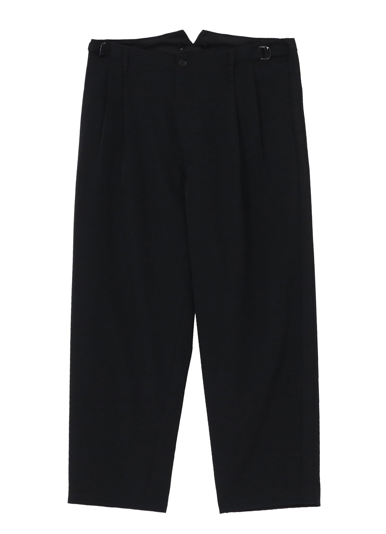 WOOL GABARDINE 2-TUCK PANTS