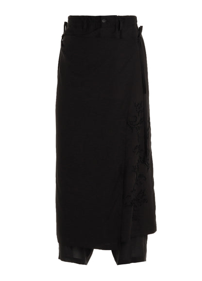 CELLULOSE LAWN BRODERIE 3-WAY SKIRT PANTS
