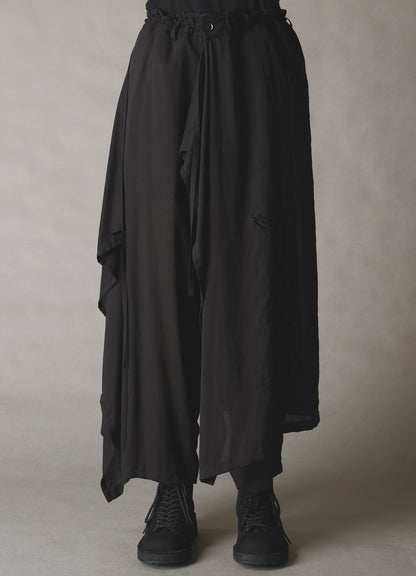 CELLULOSE LAWN BRODERIE 3-WAY SKIRT PANTS