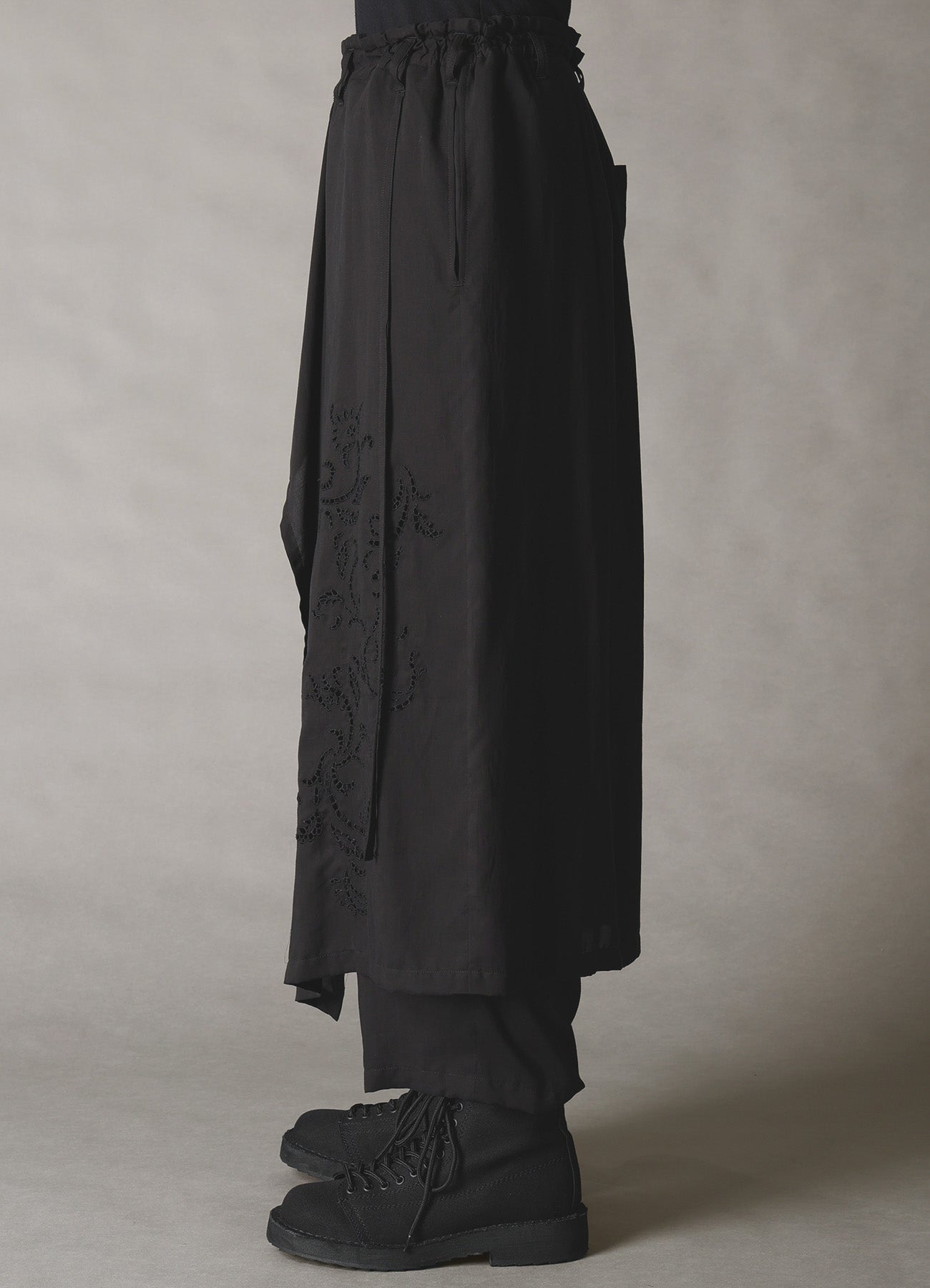CELLULOSE LAWN BRODERIE 3-WAY SKIRT PANTS