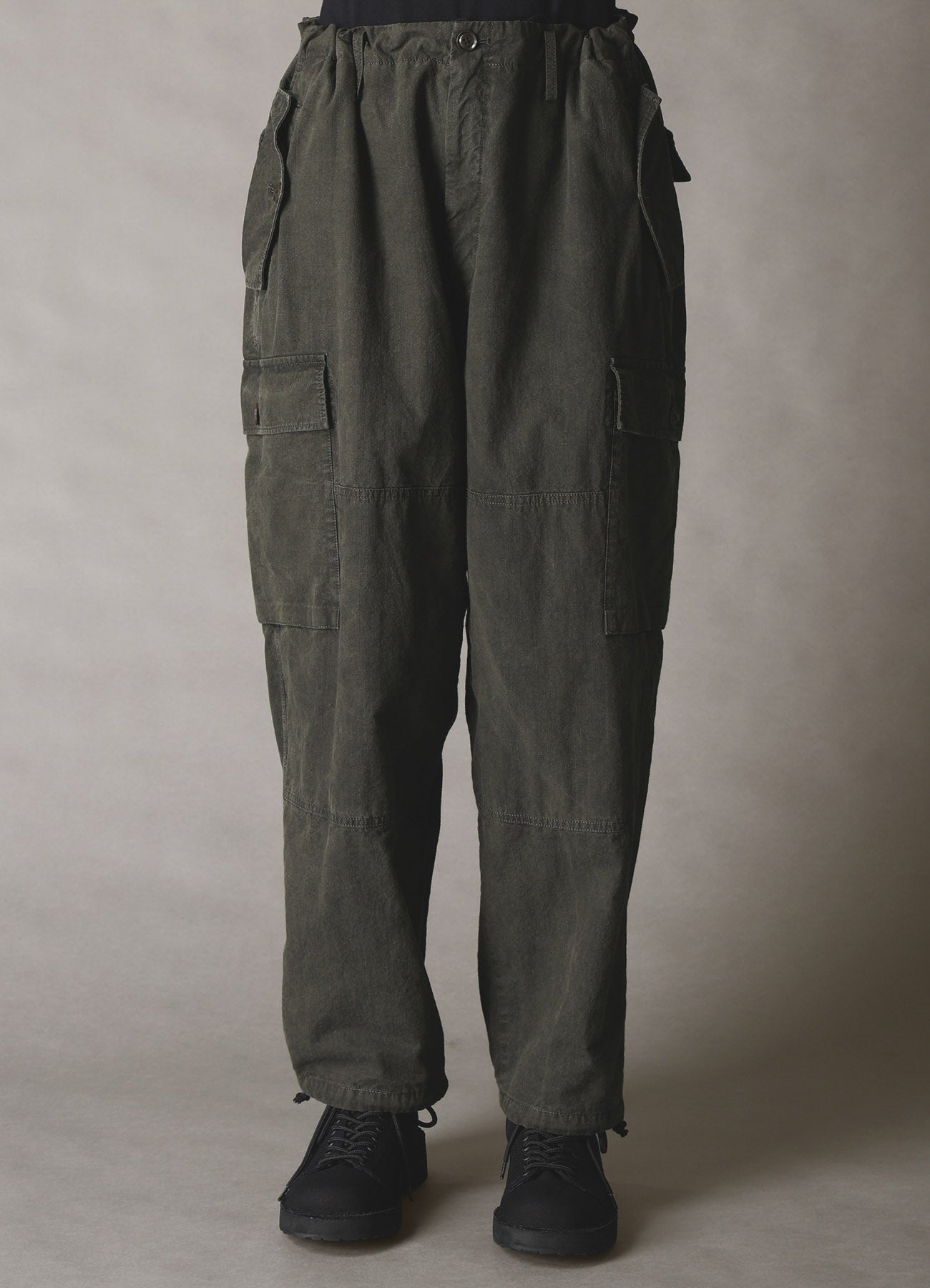 COTTON RIP PRODUCT PIGMENT DYED TAPERED CARGO PANTS