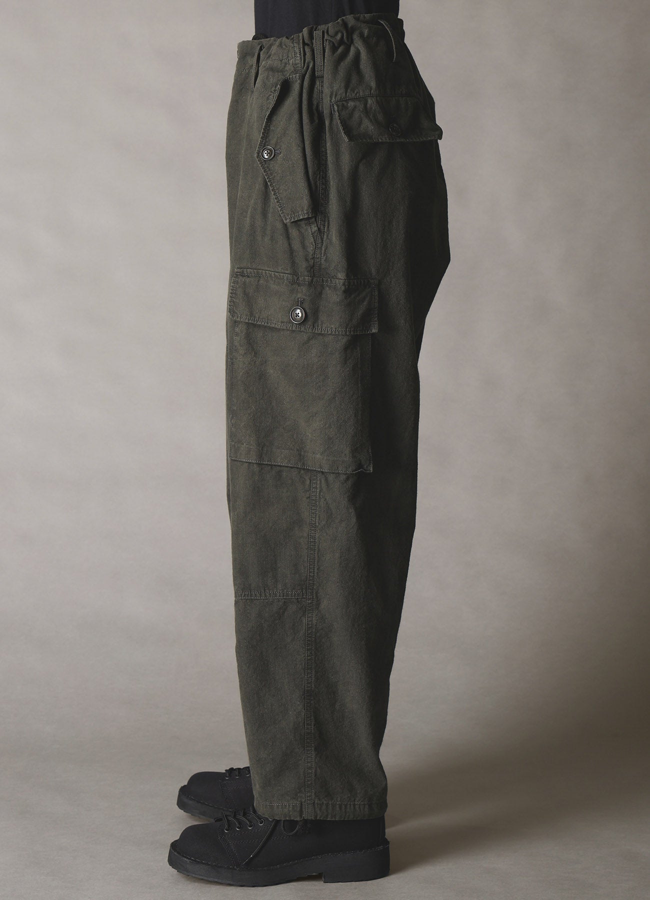COTTON RIP PRODUCT PIGMENT DYED TAPERED CARGO PANTS