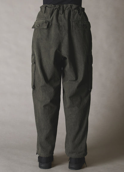 COTTON RIP PRODUCT PIGMENT DYED TAPERED CARGO PANTS