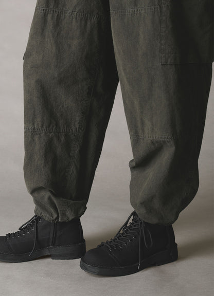 COTTON RIP PRODUCT PIGMENT DYED TAPERED CARGO PANTS