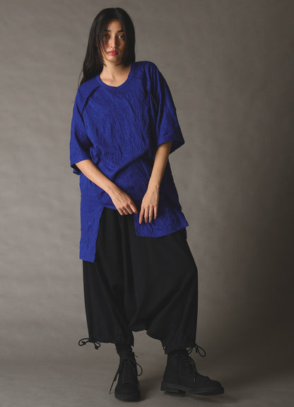 WOOL GABARDINE SAROUEL PANTS