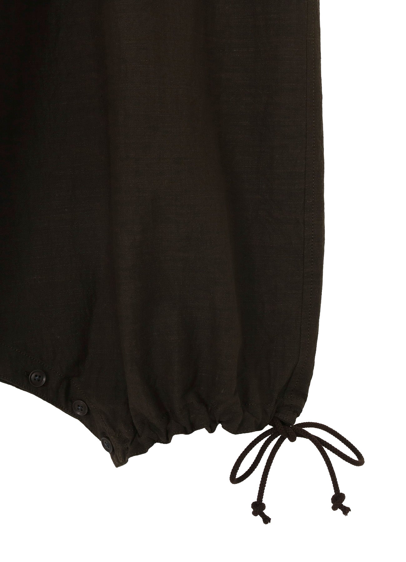 COTTON WOOL FLAX BROAD INSEAM BUTTON SAROUEL PANTS – THE SHOP