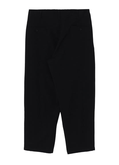 WOOL GABARDINE DRAWSTRING PANTS WITH EYELETS