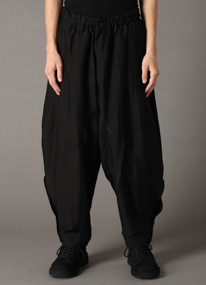 CUPRO/LINEN GABARDINE PANEL PANTS