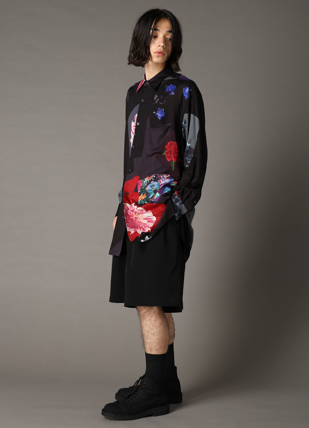CREPE de CHINE PLEATED SHORTS