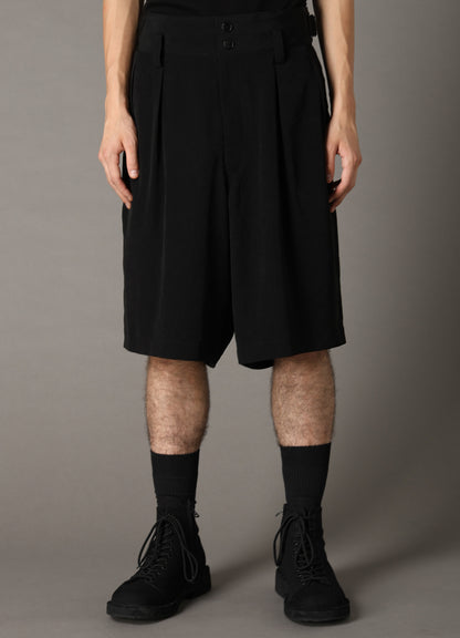 CREPE de CHINE PLEATED SHORTS