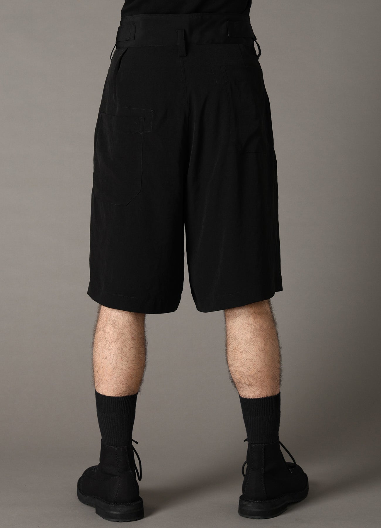 CREPE de CHINE PLEATED SHORTS