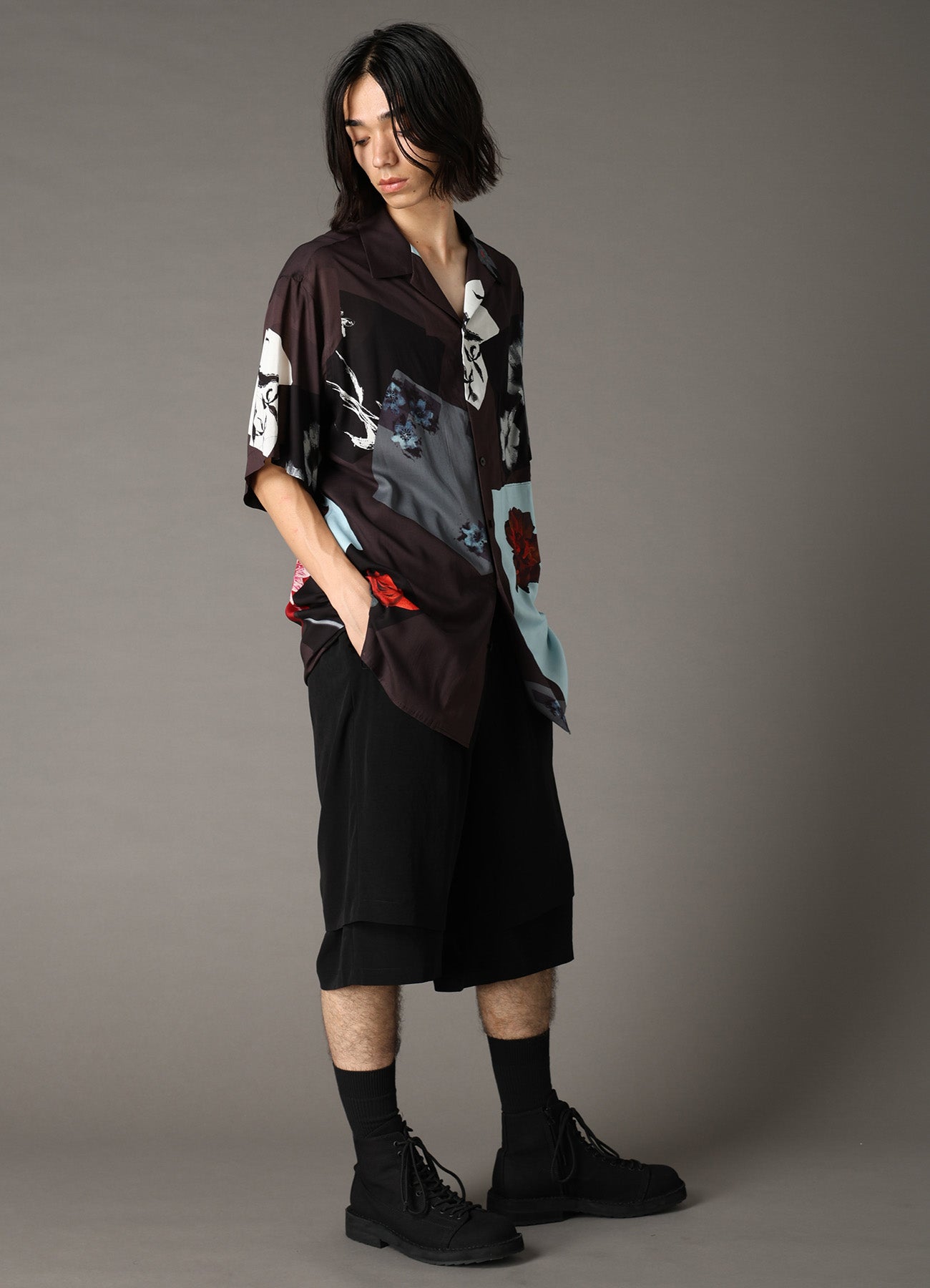 CREPE de CHINE DOUBLE LAYER HALF PANTS – THE SHOP YOHJI YAMAMOTO