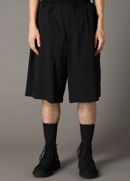 WOOL GABARDINE SHORT PANTS WITH EYELETS