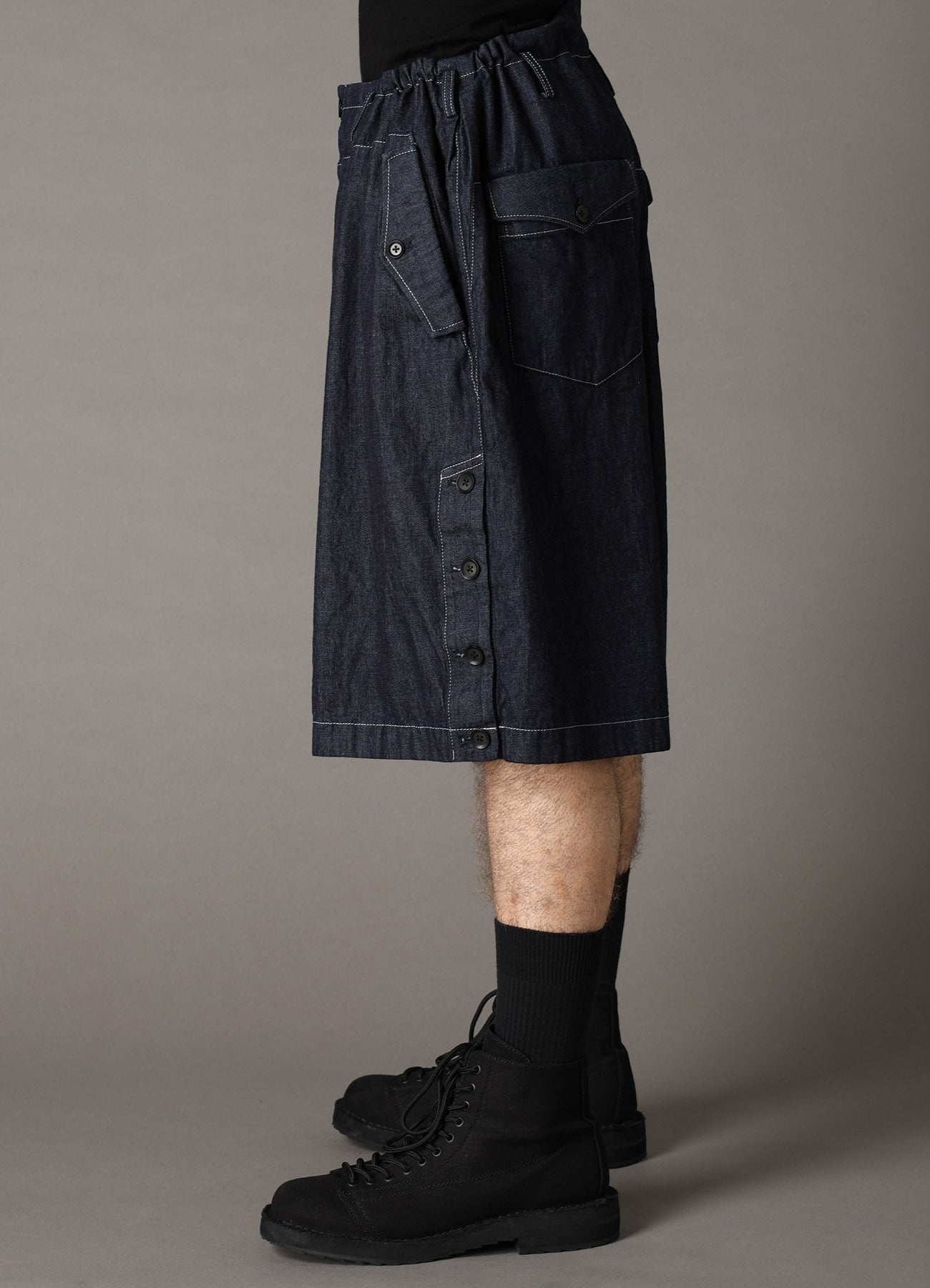 【1/16 10:00(JST) Release】8oz SLUB DENIM SIDE BUTTON SHORT PANTS