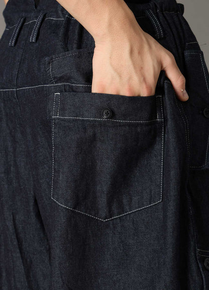 【1/16 10:00(JST) Release】8oz SLUB DENIM SIDE BUTTON SHORT PANTS