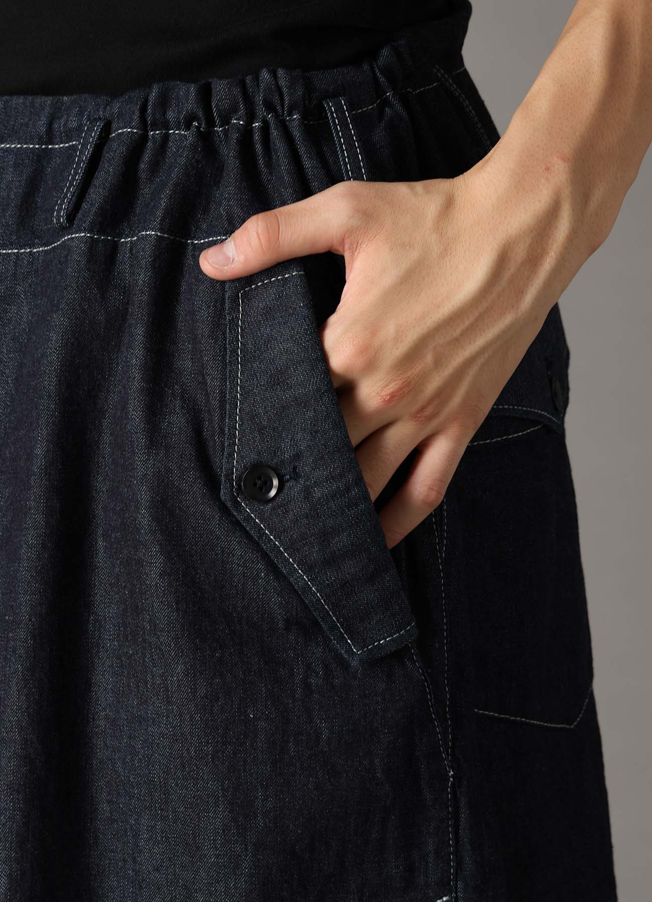 【1/16 10:00(JST) Release】8oz SLUB DENIM SIDE BUTTON SHORT PANTS