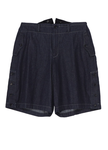【1/16 10:00(JST) Release】8oz SLUB DENIM SIDE BUTTON SHORT PANTS