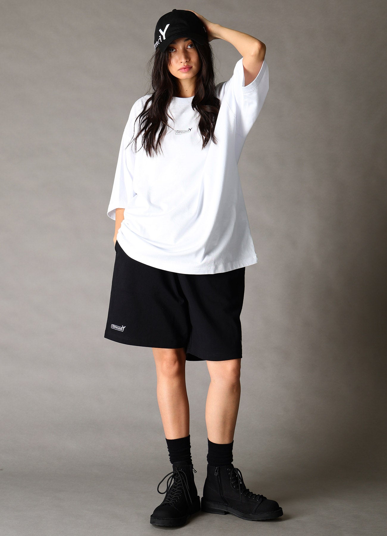 Ground Y×NEW ERA Ground Y BOX LOGO SHORT PANTS