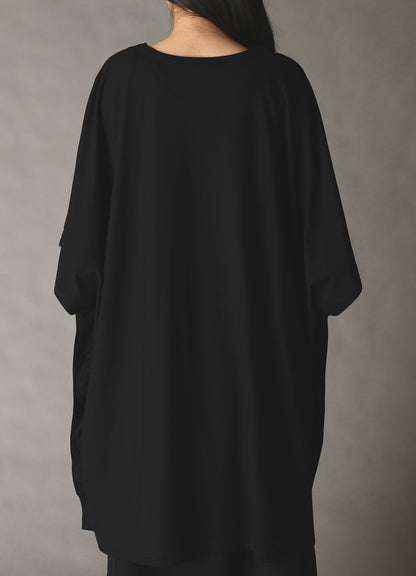 30 HARD TWIST STRETCH JERSEY SIDE BUTTON BIG T-SHIRT