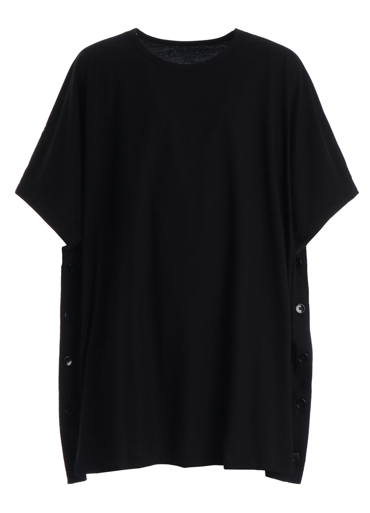 30 HARD TWIST STRETCH JERSEY SIDE BUTTON BIG T-SHIRT