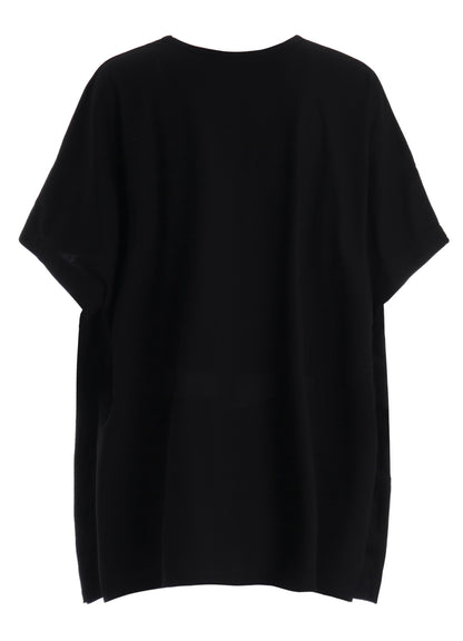 30 HARD TWIST STRETCH JERSEY SIDE BUTTON BIG T-SHIRT