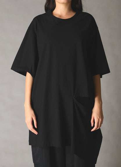 30 HARD TWIST STRETCH JERSEY LEFT CUT-OUT T-SHIRT