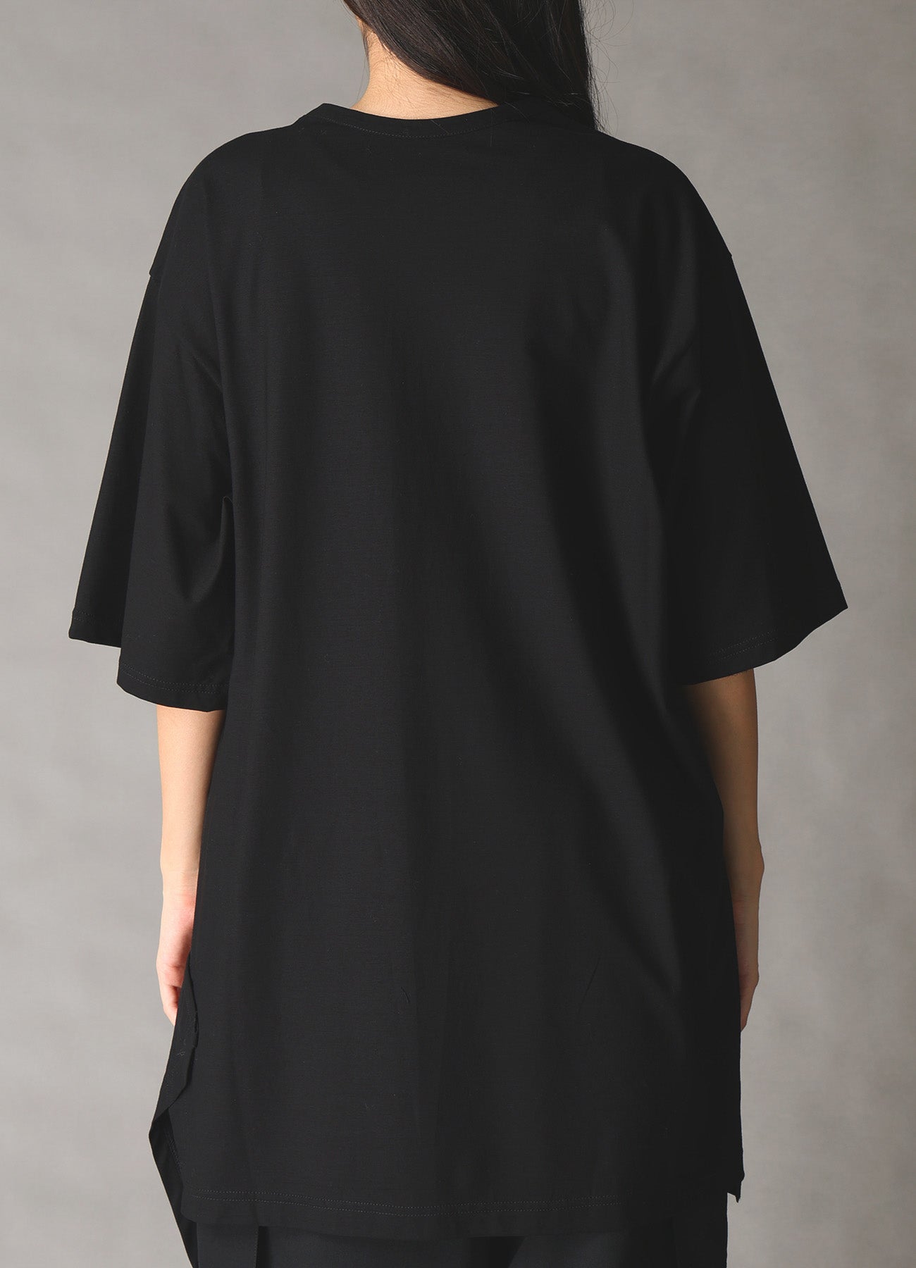 30 HARD TWIST STRETCH JERSEY LEFT CUT-OUT T-SHIRT – THE SHOP YOHJI