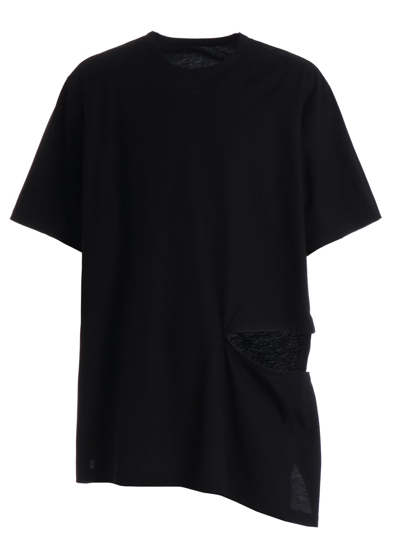 30 HARD TWIST STRETCH JERSEY LEFT CUT-OUT T-SHIRT