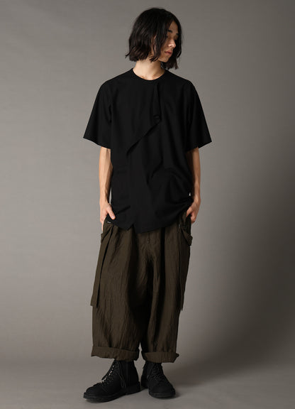 30 HARD TWIST STRETCH JERSEY LAYERED SHORT SLEEVE T-SHIRT