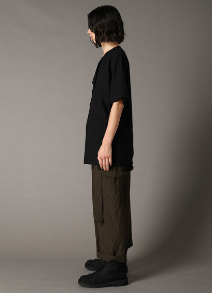 30 HARD TWIST STRETCH JERSEY LAYERED SHORT SLEEVE T-SHIRT