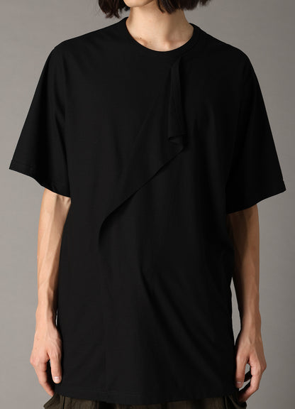 30 HARD TWIST STRETCH JERSEY LAYERED SHORT SLEEVE T-SHIRT