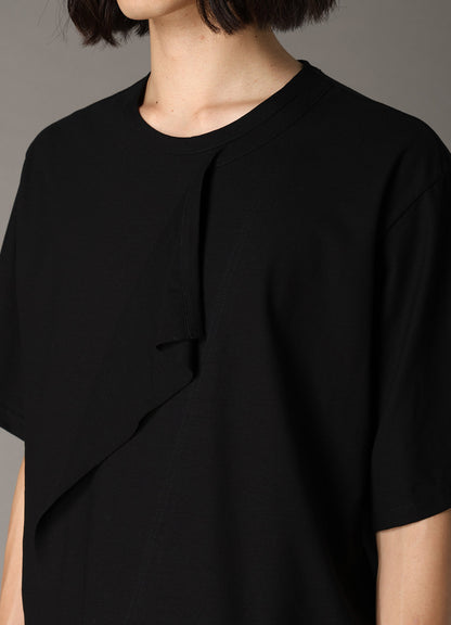 30 HARD TWIST STRETCH JERSEY LAYERED SHORT SLEEVE T-SHIRT