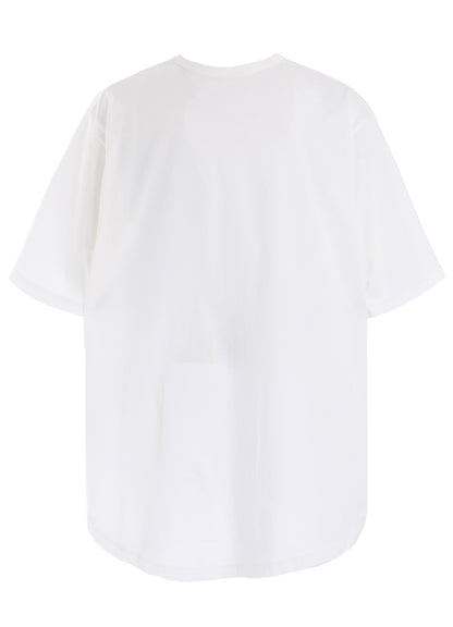 BLUE FLOWER PRINT BIG T-SHIRT