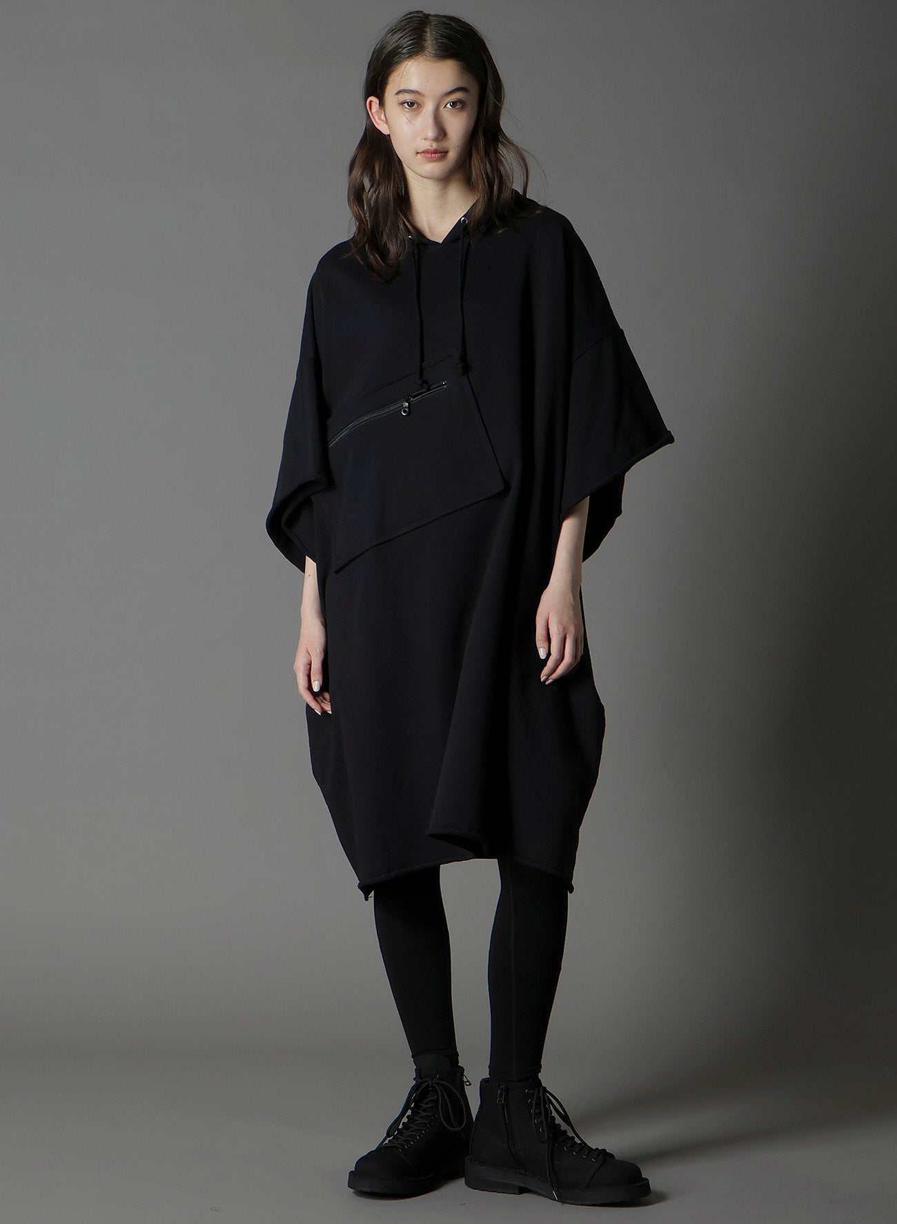 40/20 MINI FLEECE LONG HOODIE W/CHEST POCKET