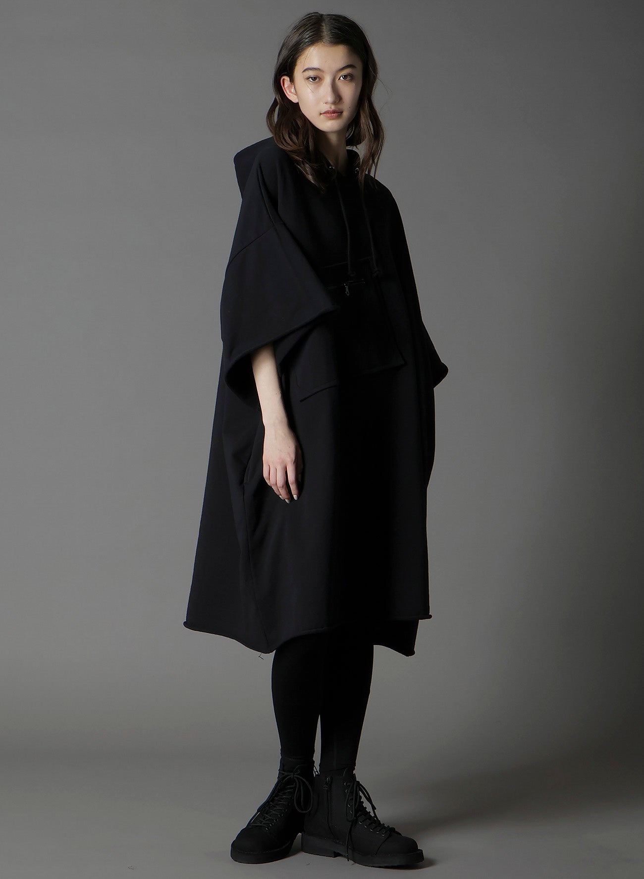 40/20 MINI FLEECE LONG HOODIE W/CHEST POCKET