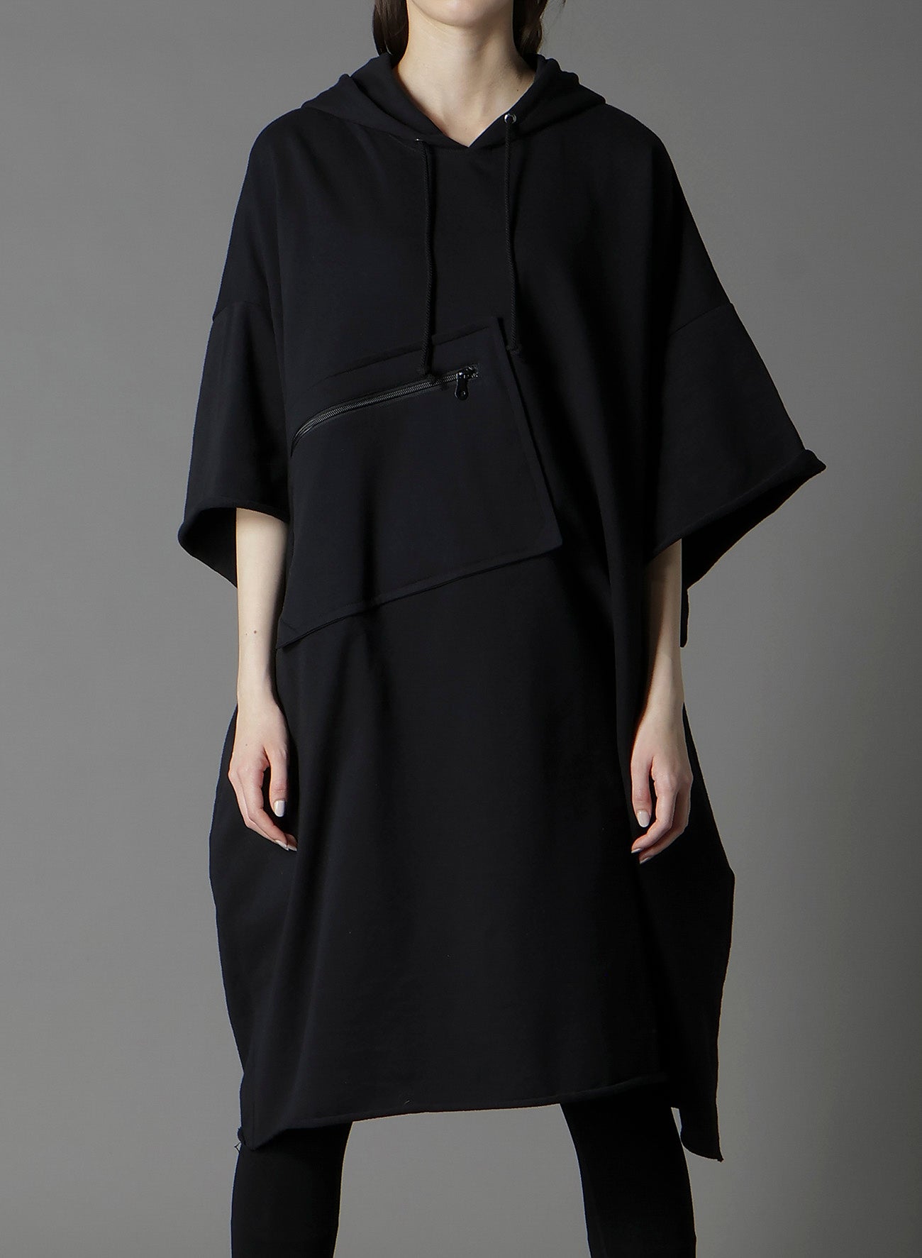 40/20 MINI FLEECE LONG HOODIE W/CHEST POCKET