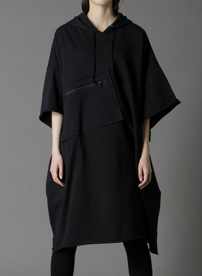 40/20 MINI FLEECE LONG HOODIE W/CHEST POCKET