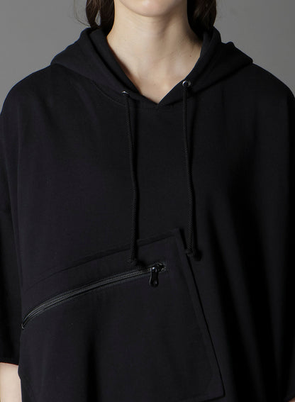 40/20 MINI FLEECE LONG HOODIE W/CHEST POCKET