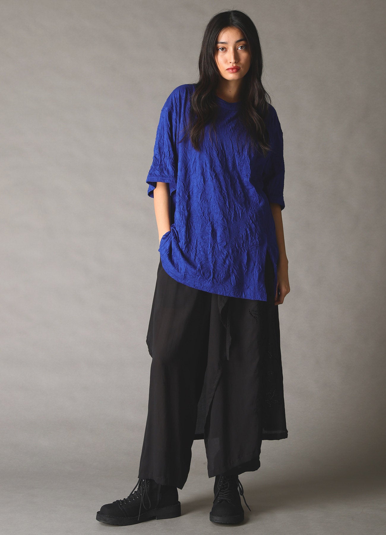 トップス IAN / LS / CTPL. LEAGUE CATCH WASHER WRINKLE JERSEY MIX T-SHIRT – THE SHOP YOHJI YAMAMOTO