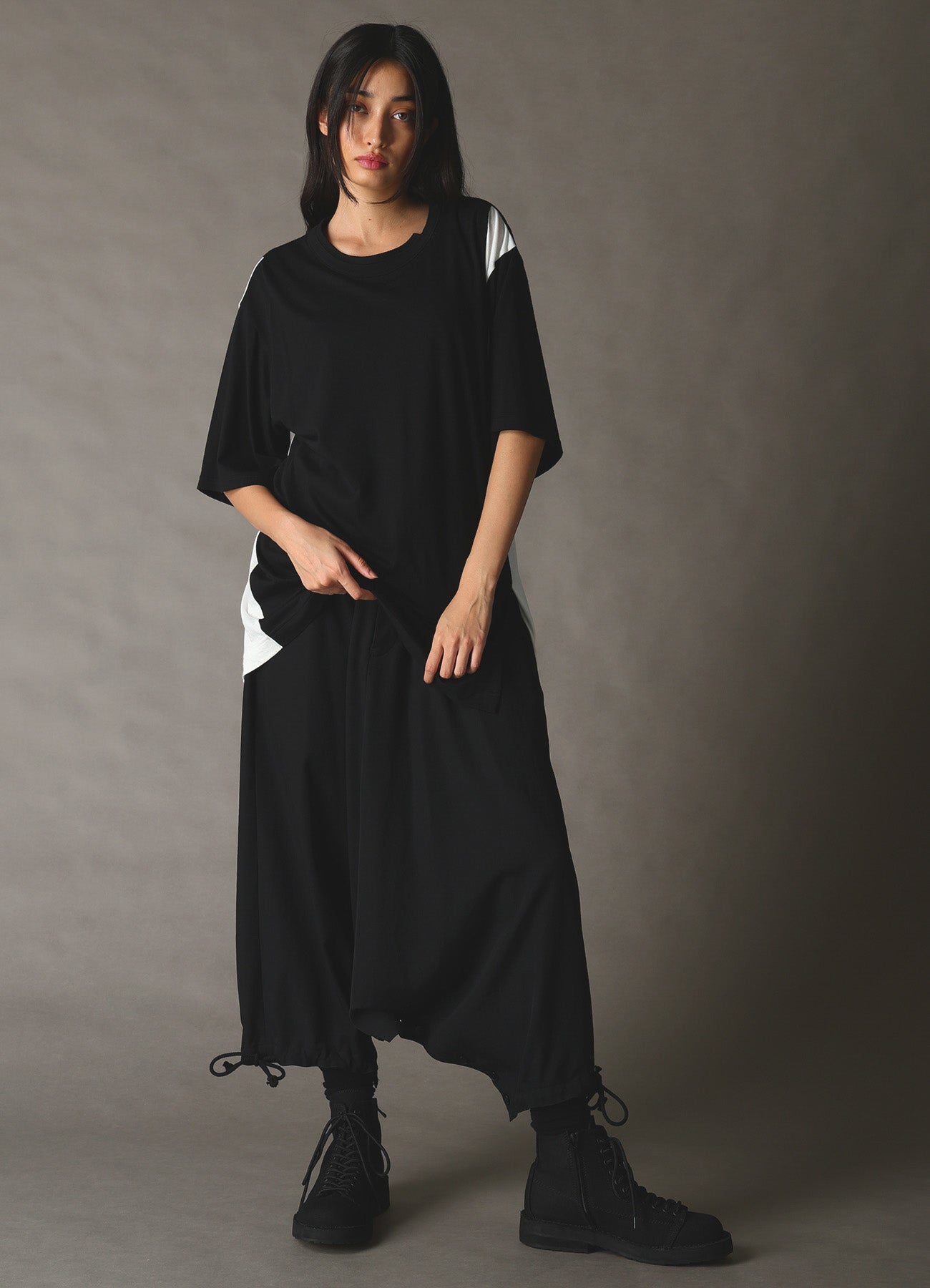COMBINATION JERSEY MIX T-SHIRT – THE SHOP YOHJI YAMAMOTO