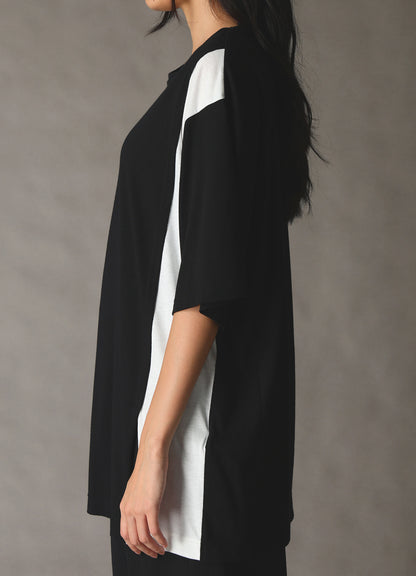 COMBINATION JERSEY MIX T-SHIRT