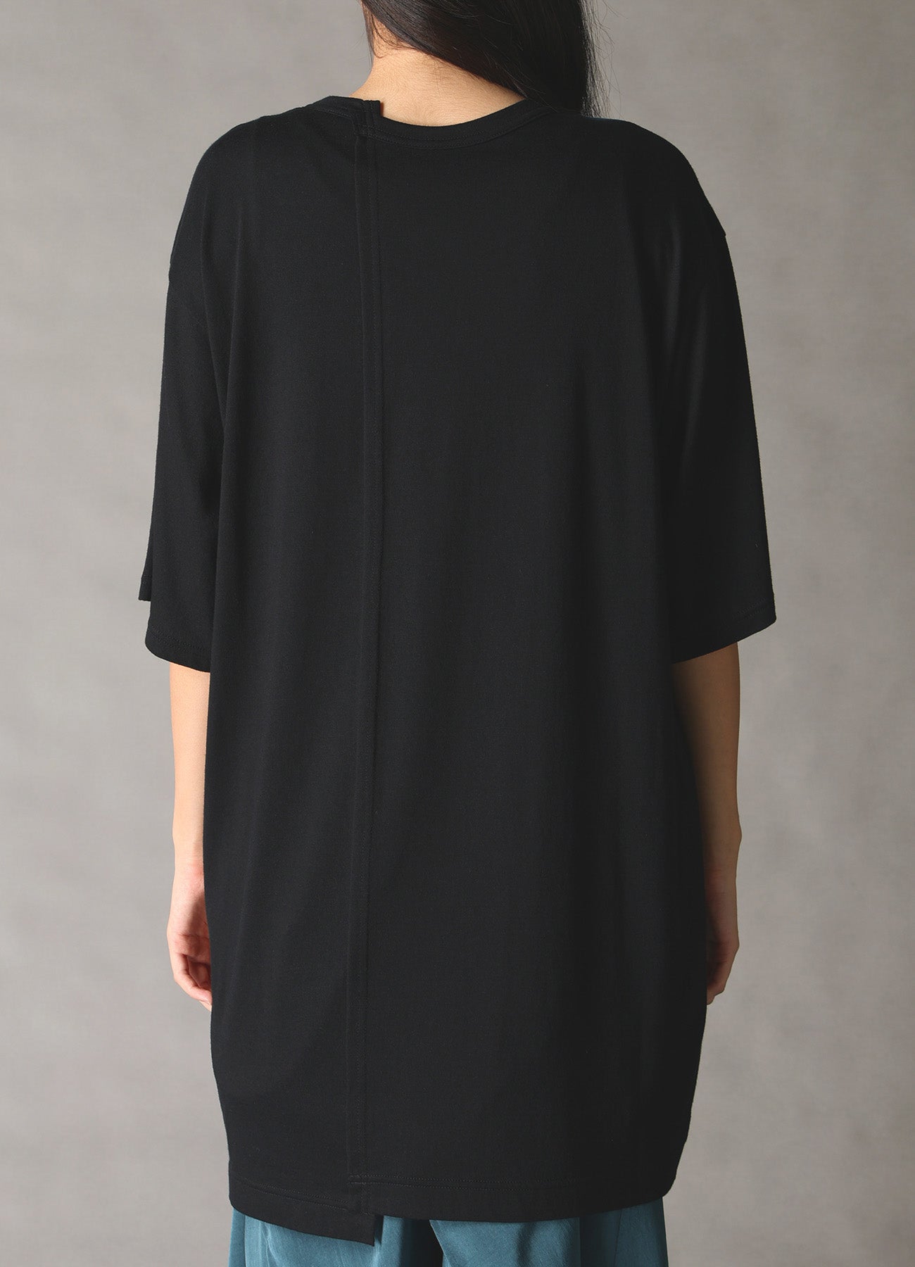 COMBINATION JERSEY SHORT SLEEB T-SHIRT