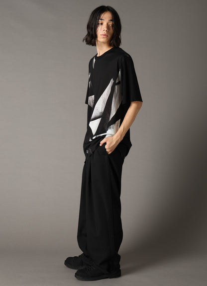 GEOMETRIC PRINT COTTON JERSEY SHORT SLEEVE T